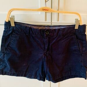Uniqlo Blue Shorts Casual Cotton Blend